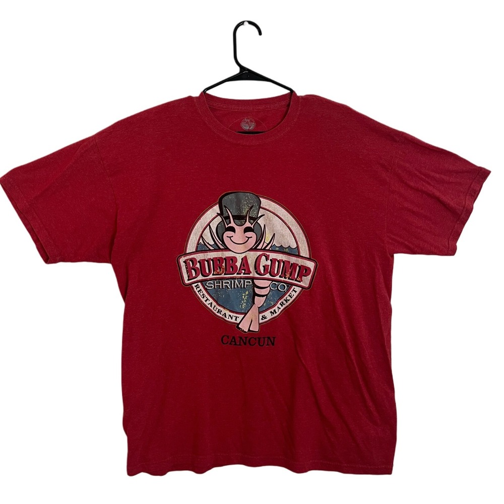 Vintage Red Bubba Gump Shrimp Co. Cancun T-Shirt XL